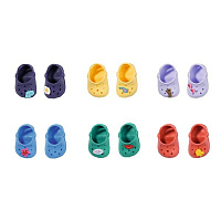 Взуття для ляльки Zapf Baby Born_Святкові сандалі зі значками (блакитні) 828311-5