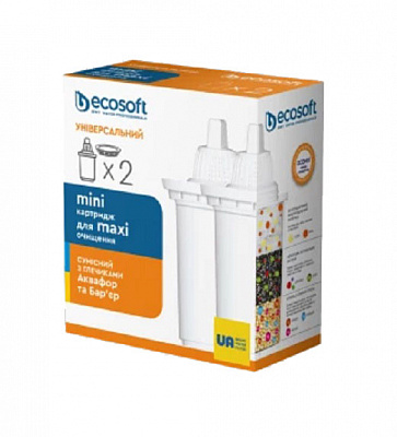 Комплект универсальных картриджей 2 ECOSOFT для фильтров-кувшинов