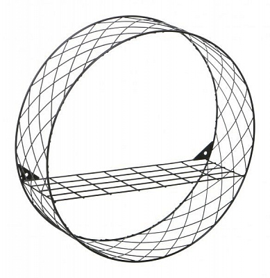 Полиця Лідс 400x400 мм чорний