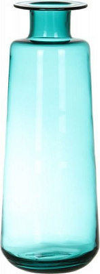 Ваза темно-голубая 19х49,5 см Wrzesniak Glassworks