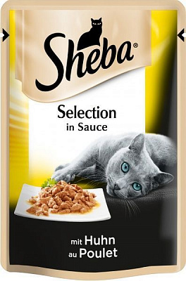 Корм Sheba Selection in Sauce с курицей в соусе 85 г
