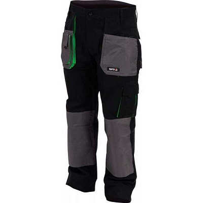 Брюки рабочие YATO р. XXXL YT-80169 черно-серый