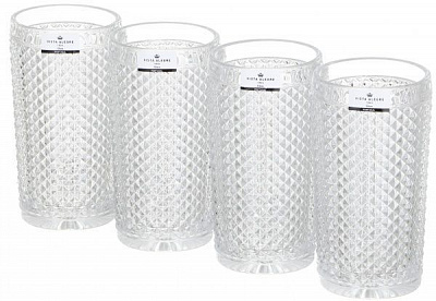 Набір склянок Bicos Cinza прозорий 330 мл 4 шт. 49000001 Vista Alegre