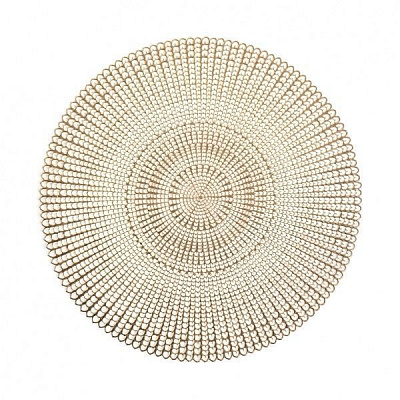 Килимок для сервірування Cut out ПВХ золото Ø41 см Zeller