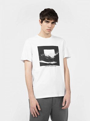 Футболка 4F TSHIRT M0944 4FAW22TTSHM0944-10S р.XL білий