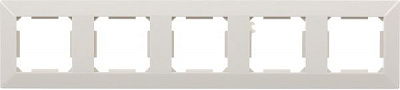 Рамка HausMark Alta 5-на горизонтальная крем SNG-FRP,SQ20G5-CR