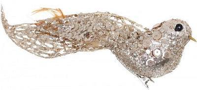 Декорация новогодняя Птичка с долгим хвостом 20 см EPI-EYJY15419-14 