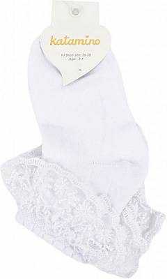 Носки для девочек KATAMINO K22032 р.1-2 белый 
