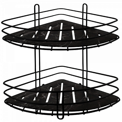 Полка-сетка Arino 60940 черный мрамор 