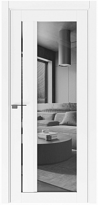 Дверное полотно Terminus 123 ПО 800 мм белый матовый