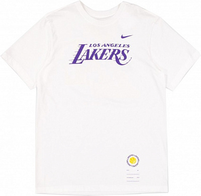 Футболка Nike LAL ES BP SS TEE FB9831-121 р.S білий