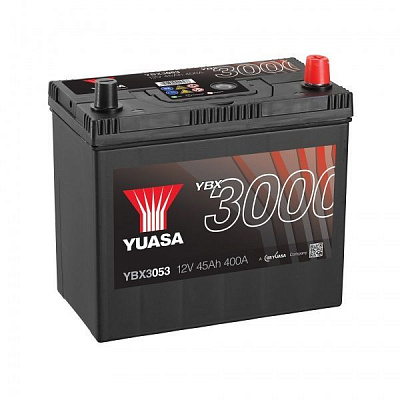 Акумулятор автомобільний Yuasa SMF Battery 45А 12 B YBX3053 «+» праворуч