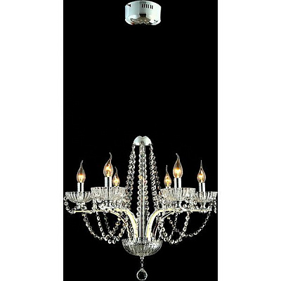 Люстра WunderLicht K5310-46GD 6x8 Вт E14 прозорий