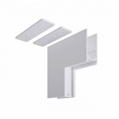 Соединитель угловой Hopfen внутренний 005 для шинопровода магнитного белый 365734 