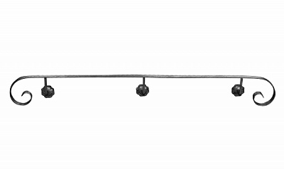 Кованый поручень пристенный 89/2 1500 мм