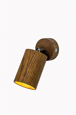 Спот Iterna Накладной Alta 1xGU10 дерево темное LW070 