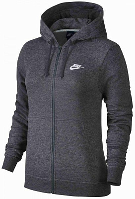 Джемпер Nike W NSW HOODIE FZ FLC 853930-071 р. M сірий
