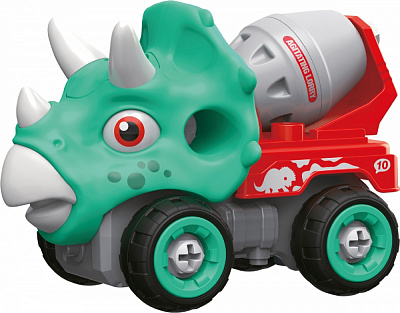 Машинка-конструктор OTAMANKO Трицератопс бетонозмішувач бірюзовий/червоний 532.03.01