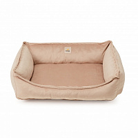 Лежак PETBED Velor Комфорт S 60x45x21 см бежевий