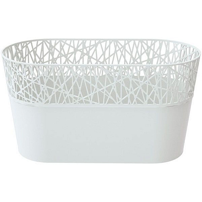 Кашпо пластикове Prosperplast City овальний 2,5л білий (78994-449)