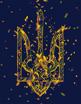 Картина за номерами Символ незламності 35x45 см Rosa Start