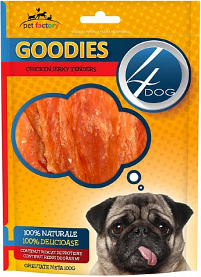 Снеки 4Dog для собак Тендеры куриные 100 г (5949060207781)