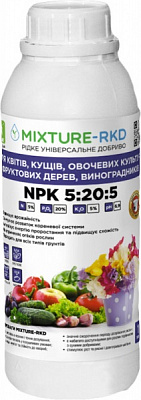 Удобрение универсальное УАПГ MIXTURE-RKD NPK 5:20:5 1 л