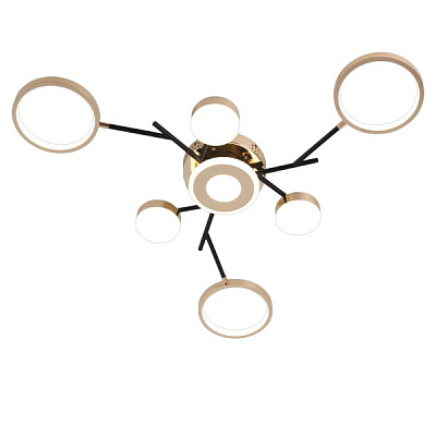 Люстра светодиодная Victoria Lighting 67 Вт черный с золотом Nectar/PL7 