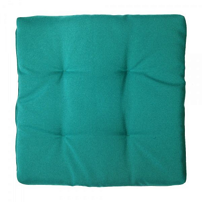 Подушка на стілець Монблан стьобана 40х40х5 смарагдовий