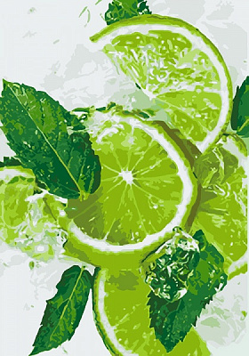 Картина за номерами Лаймовий фреш Ідейка