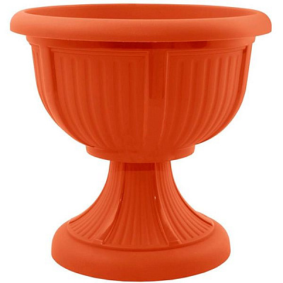 Вазон пластиковий Алеана Леон круглий 6л теракот (114003)