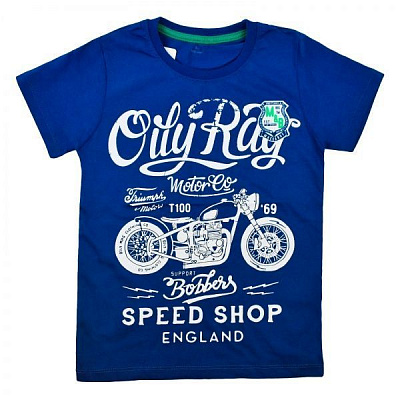 Футболка для хлопчика AKKUZU kids Oil Ray 9131 р.134 синій