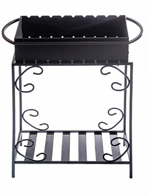 Мангал Metalzavod M9-4D на 9 шампуров 4 мм на дровнице