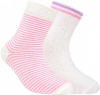 Шкарпетки дитячі ESLI E (2 пари) 14С-14СПЕ 707 р.16 біло-рожевий