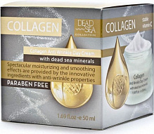 Крем для обличчя денний Dead Sea Collection денний проти зморшок з колагеном і мінералами Мертвого моря 50 мл