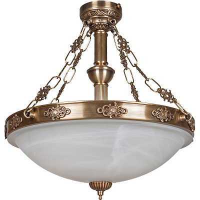 Люстра підвісна Фабрика Світла 4x8 Вт E14 антична бронза/патина