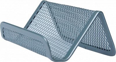 Подставка для визиток 95x80x45 мм металлическая серебро BM.6225-24