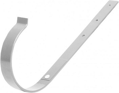 Кронштейн желоба Bryza прямой металлический 125 мм белый 