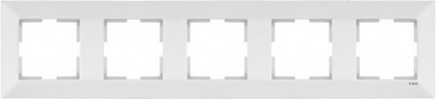Рамка пятиместная Viko Meridian 85x400 мм горизонтальная белый 90979005-WH