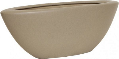 Горщик керамічний Оріана-Запоріжкераміка Ладья крошка овальний 9 л капучино