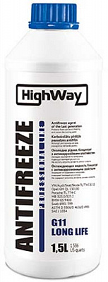 Антифриз HighWay концентрат G11 1,5 л синій 10026
