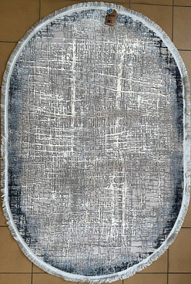 Килим SAG GILAMLARI Therapy 6854 овал 2x3 м Grey/Grey