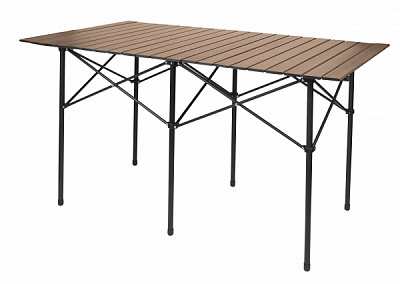 Стол раскладной 70x124 см коричневый 