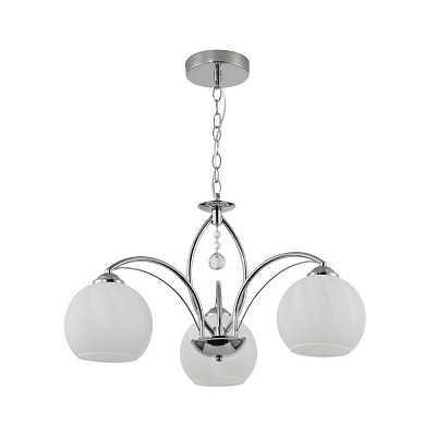 Люстра Miorro Estelle 560х560 мм 3x40 Вт E27 хром 51-311-151