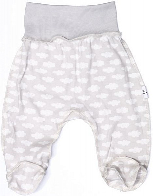 Повзунки Bambinelli хмаринки р.62 білий із сірим