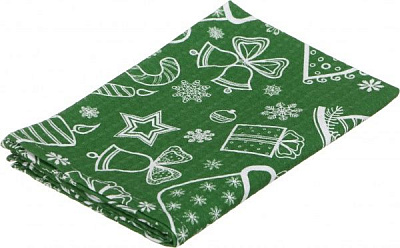 Рушник вафельний Green 45x60 см Прованс зелений із малюнком