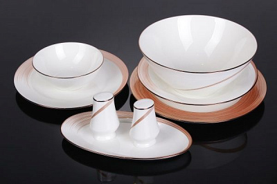 Сервіз столовий Meteor bronze 29 предметів на 6 персон Narumi