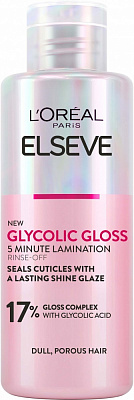 Крем Elseve Glycolic Gloss з ефектом ламінації Glycolic Gloss для надання блиску та пом’якшення волосся 200 мл