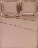 Комплект постельного белья Solid 2 темно-бежевый La Nuit 