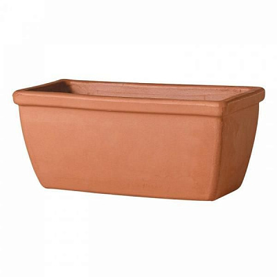 Кашпо DEROMA Рома котто прямокутний коричневий 14 см